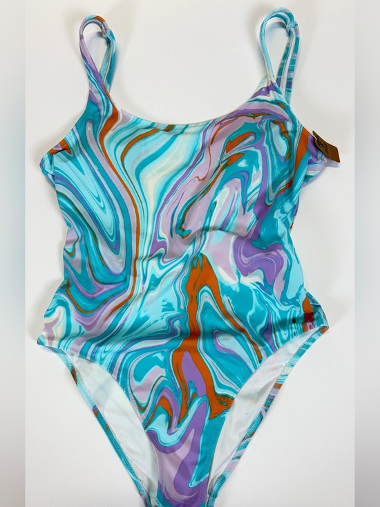 PINK Victoria's Secret Other - PINK Victoria’s Secret Marble Print One Piece Swimsuit Size Small NWT